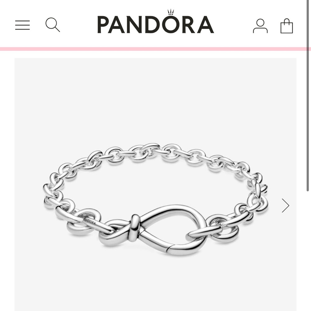 Pandora Chunky Infinity Knot Chain Bracelet